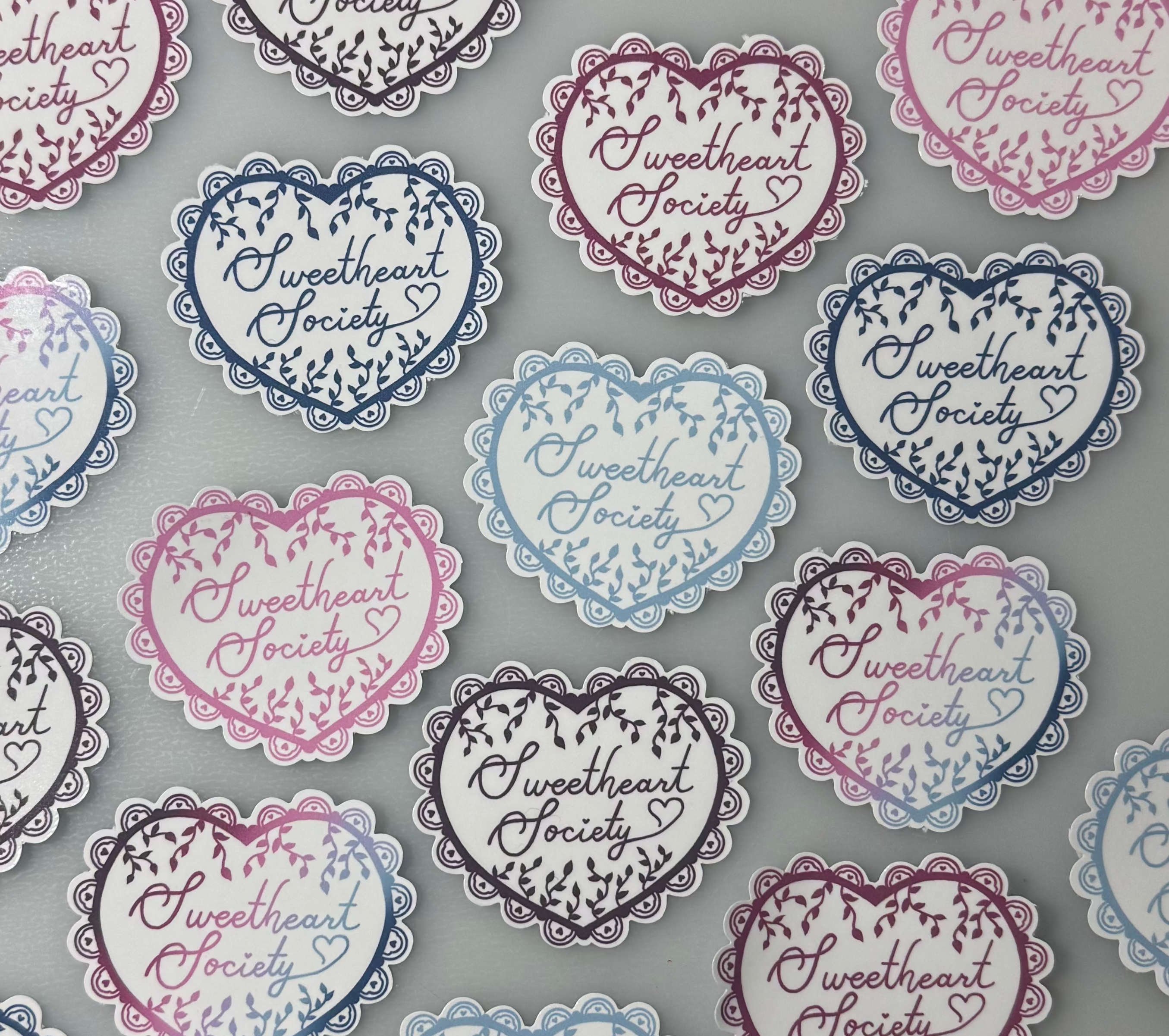 Sweetheart Society Die Cut Stickers