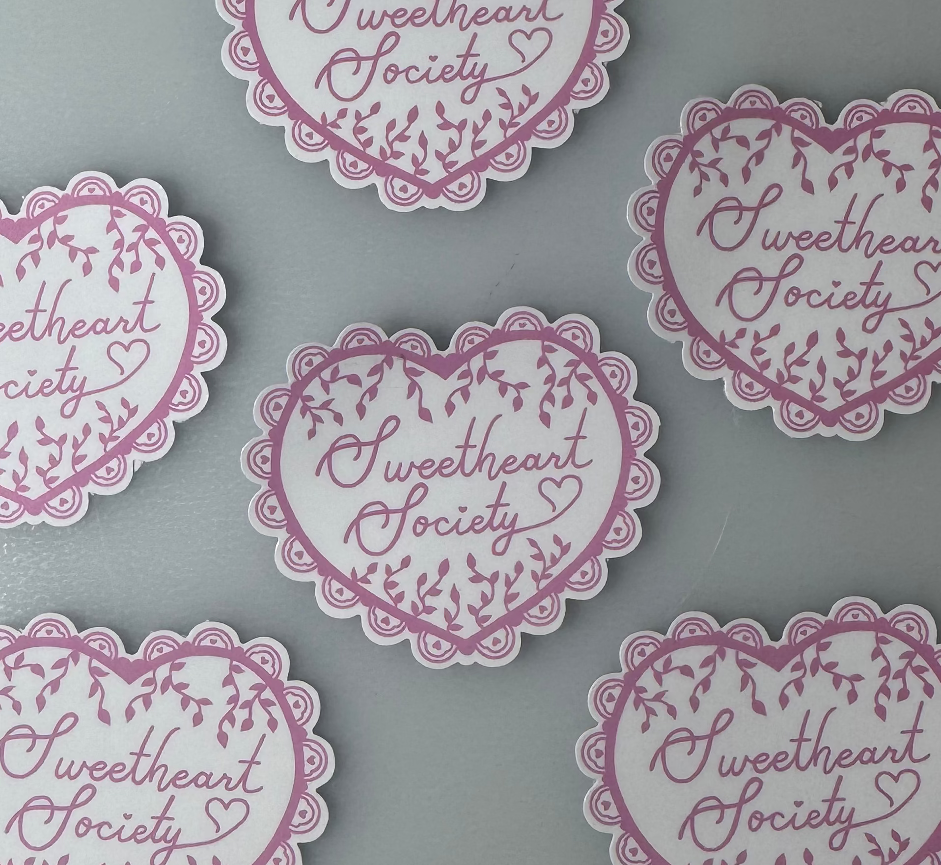 Sweetheart Society Die Cut Stickers
