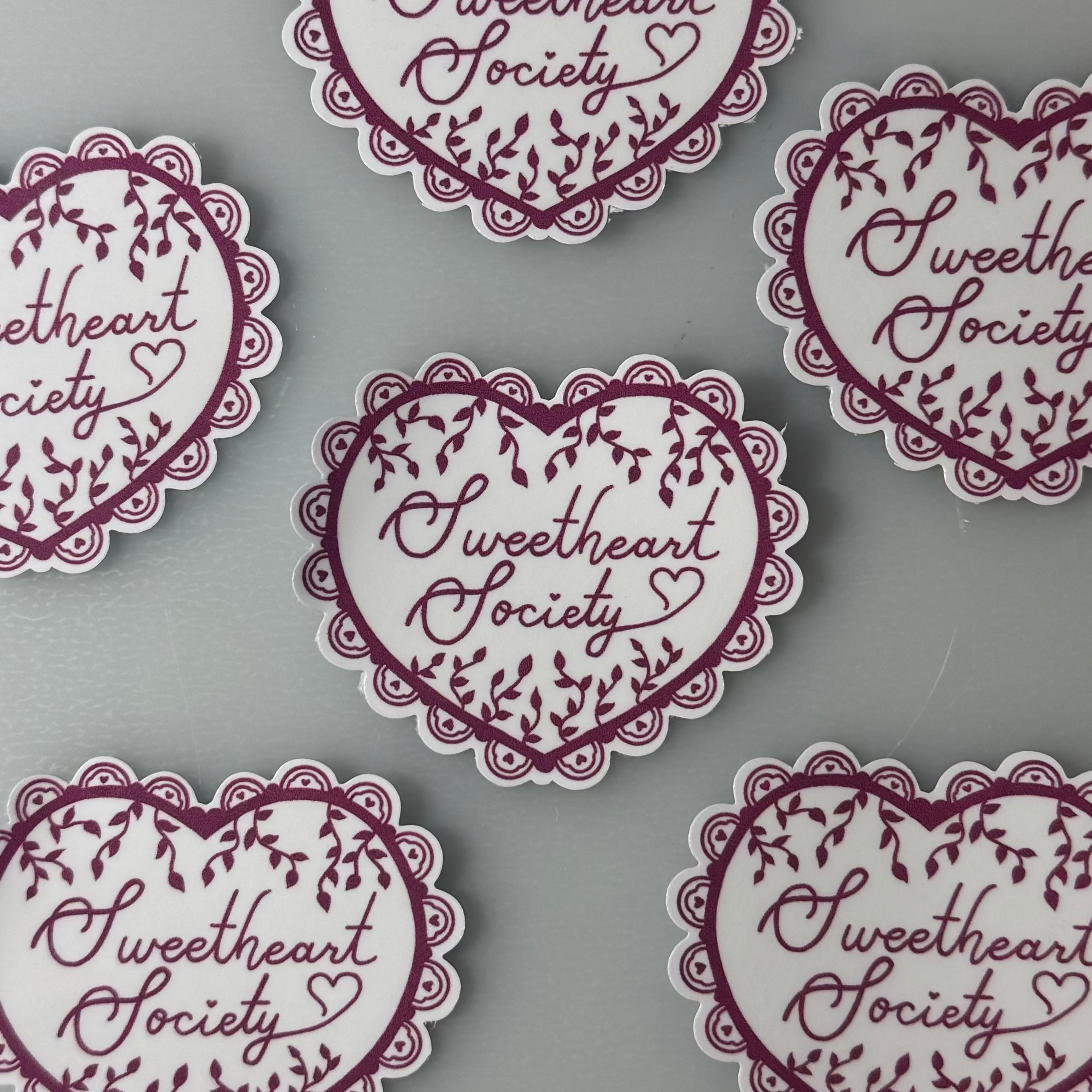 Sweetheart Society Die Cut Stickers