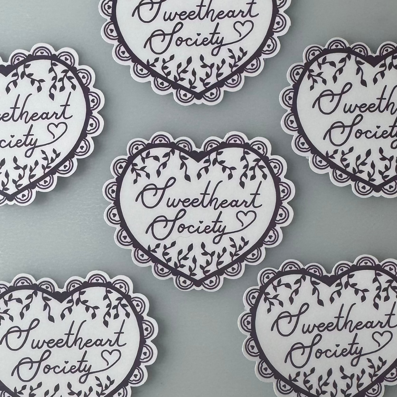 Sweetheart Society Die Cut Stickers