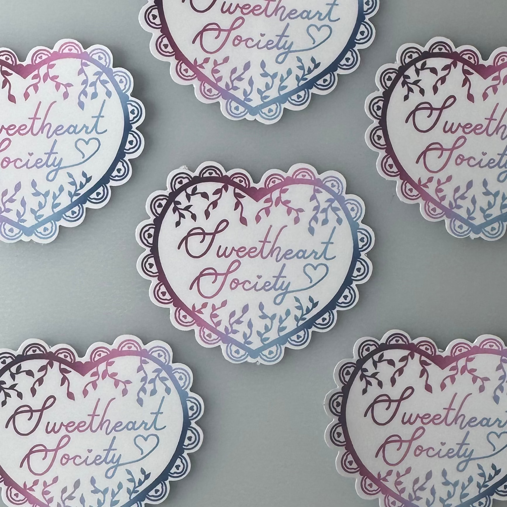 Sweetheart Society Die Cut Stickers